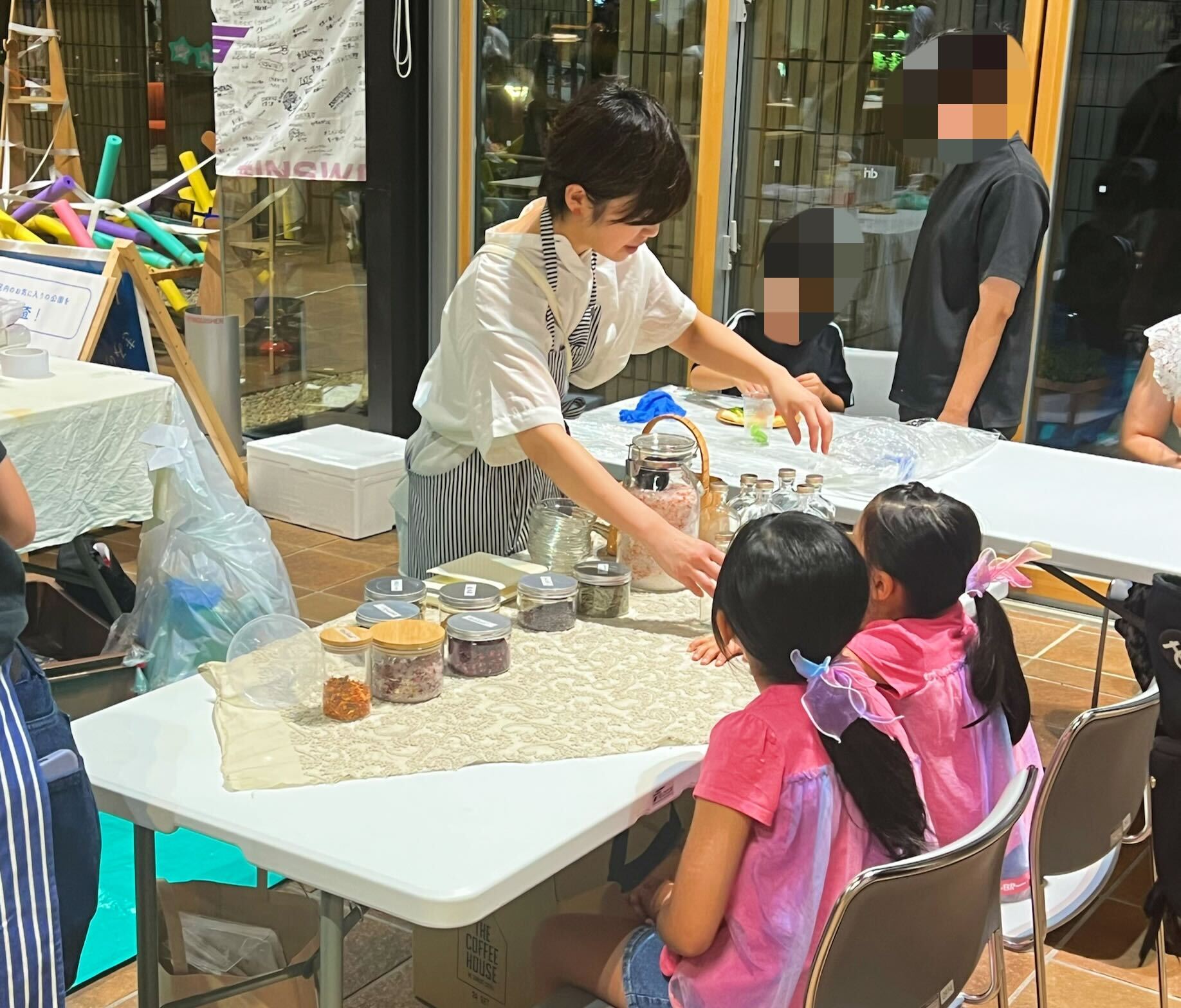 夏祭りイベントで支援企業様の取材をしました